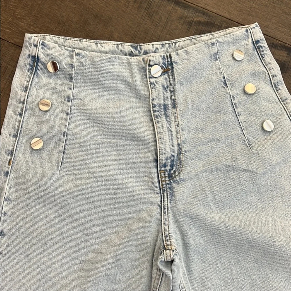 It’s Basic 1981 High Rise Cropped Wide Leg Jeans - Picture 2 of 13